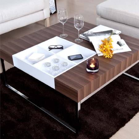 Metal Angle Square Coffee Table